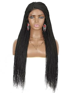 Lace Front Braided Wigs w/baby hair ~30i - Picture 1 of 8