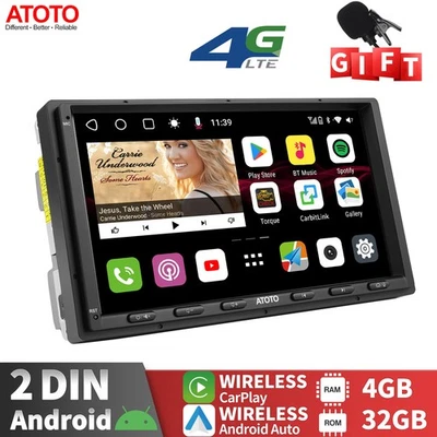 ATOTO S8 MS 7in 2 DIN Android Car Stereo Radios Wireless Android Auto&CarPlay,BT