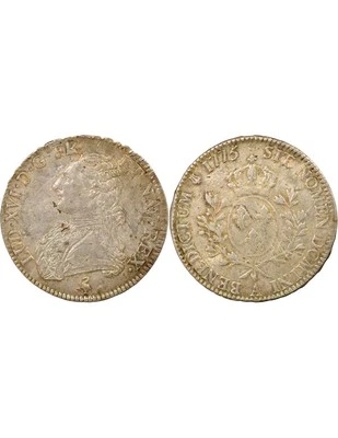 France Louis XVI - Ecu Argent, au Buste Habillé - 1775 A Paris - Photo 1/3