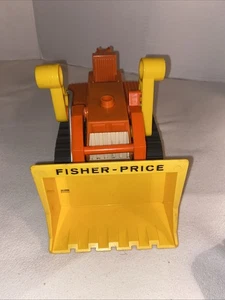 Vintage 1979 Fisher-Price Husky Helfer Planierraupe Lader Planierraupe #329 Des lesen - Bild 1 von 9