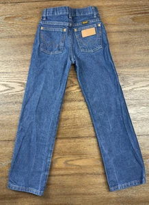 Jeans Wrangler ragazzo taglio cowboy vestibilità originale blu #13MWZBP taglia 9 slim - Foto 1 di 10