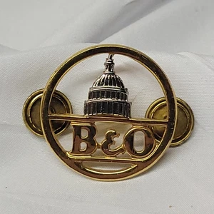 Raro! B&O Railroad doppia vite perno posteriore insegne baltimore Ohio originale - Foto 1 di 7