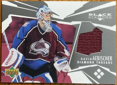 2003-04 Black Diamond Threads David Aebischer #DT-DA Colorado Avalanche - Image 1 of 2
