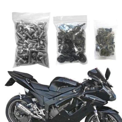 Stainless Steel Sliver Screws Fairing Kit Bolts For KAWASAKI NINJA ZX6R 2000-19 - Image 1 of 4