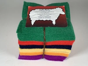 Wool Felt 100% Wool Classic Charm Pack 5 X 5" 36 piece - Picture 1 of 4