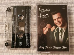 Conway Twitty Loretta Lynn Sing Their Biggest Hits Cassette Tape 1997 - Picture 1 of 6