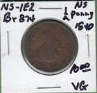 Jeton 1/2 penny 1840 Nouvelle-Écosse - NS-1E2 - TRÈS BON ÉTAT