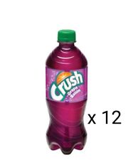 12 Bottles of CRUSH GRAPE POP Soft Drink 591 ml each  Free Shipping  