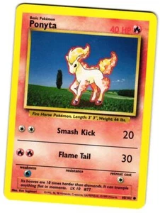 Pokemon Base Set Ponyta #060/102 Common Lightly played - Bild 1 von 2