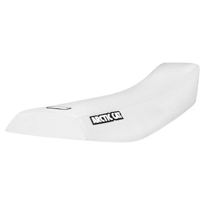 2002-2004 Arctic Cat 375 400 500 ATV Gripper Seat Cover  all WHITE  LOGO #451 - Image 1 of 4