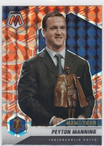 2021 Mosaic Football Peyton Manning Reactive Orange Prizm Man Of The Year #263 - Picture 1 of 2