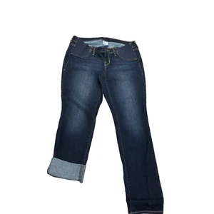 Old Navy Maternity Jeans Skinny Dark Wash Side Panel Women's 10 regular 36X30 - Picture 1 of 12