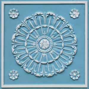 # 151 (Lot of 5)  PVC Faux Tin Decorative Ceiling Tile Panels Glue-Up / Grid - Picture 1 of 13