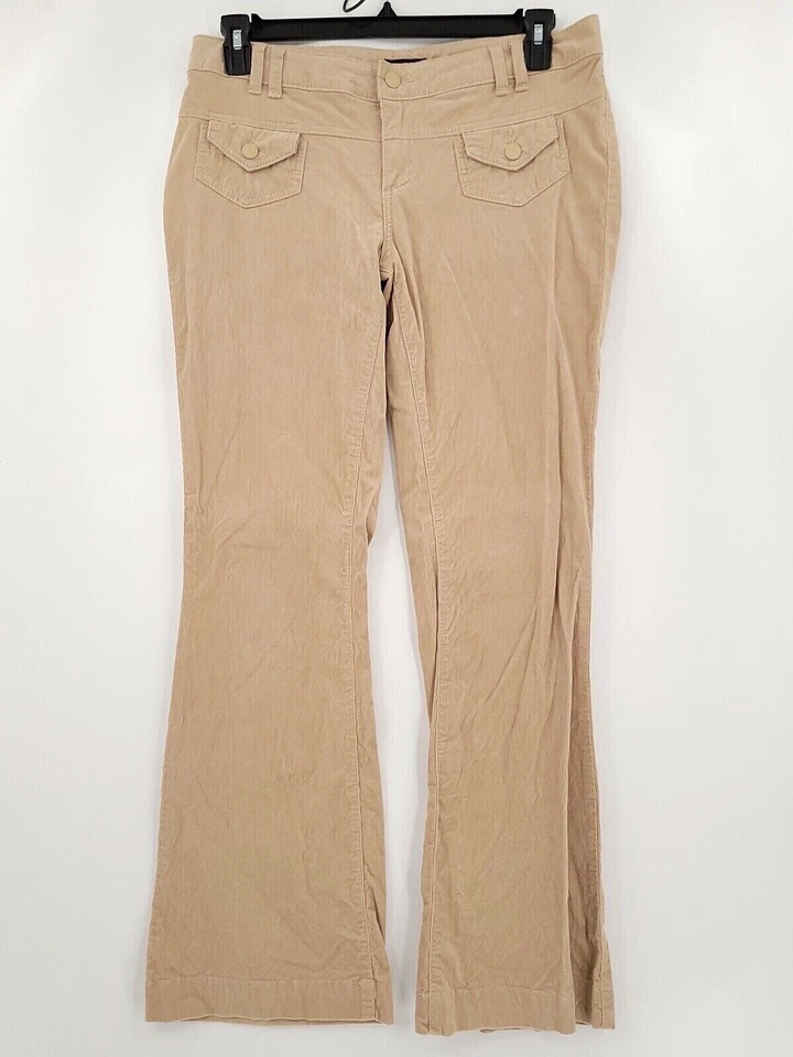 Женские вельветовые брюки A.N.A. взрослый размер 10 34x32 бежевый современный крой хлопковая смесь - Изображение 1 из 4