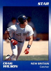 1990 New Britain Red Sox Star 23 Craig Wilson La Mirada California Baseball Card