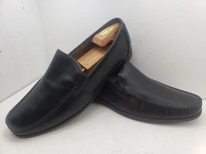 Mens NUNN BUSH Comfort Memory Foam Black Leather Slip on Loafers Shoes Sz: 12M - Picture 1 of 12
