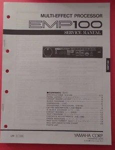 Original Yamaha EMP100 Multi Effect Processor SERVICE Manual - Picture 1 of 3
