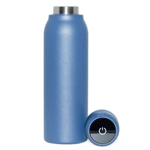 14 Oz. Blue Stainless Steel Insulated Self-Cleaning Water Bottle W/UV Water Puri - Picture 1 of 6