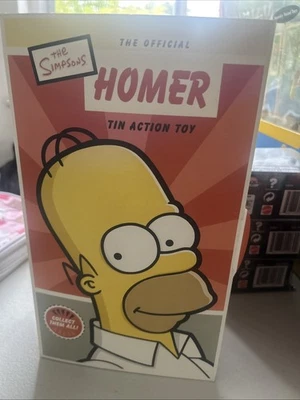 Los Simpson - Juguete de acción de hojalata de cuerda de Homer con lata de cerveza Duff 9 pulgadas 2002 Foto 1 de 4