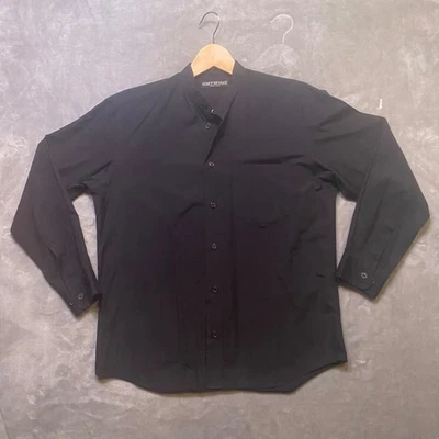 Camisa social Issey Miyake etiqueta branca mandarim colarinho Xangai Japão (média dos EUA) - Imagem 1 de 4