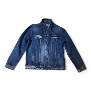 Levi's Herren Jacke Größe Large jeansblau Truckerjacke 72334 Langarm gebraucht, in einwandfreiem Zustand - Bild 1 von 9