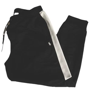 Polo Ralph Lauren Performance Wicking Black White Jogger Terry Pants Men's XL - Picture 1 of 8