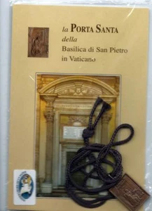 MEDAGLIETTA CIONDOLO RAME MADONNA MARIA VERGINE PORTA SANTA BASILICA SAN PIETRO - Picture 1 of 3