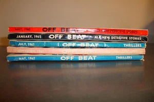 LOT OF 5 OFF BEAT DETECTIVE STORIES 1960 1961 1962 - Picture 1 of 4