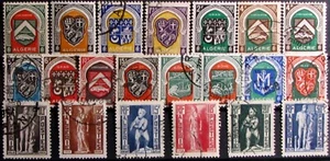 1947-57 ALGERIA #210-245: Selection of 21 all-different definitives, etc. - Picture 1 of 2