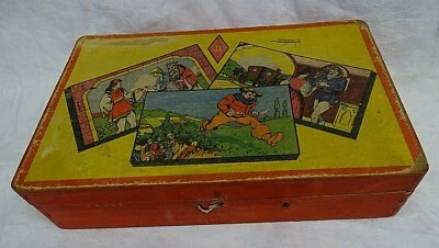  ANCIEN JEU DE CUBES JL BOIS COMPLET BOITE D'ORIGINE CONTES PERRAULT CENDRILLON - Photo 1/3