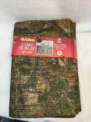 Allen 54in x 12ft Burlap Camo Blind - 2566 - Image 1 of 4