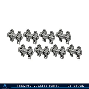 ✔For Chevy SBC 350 1.6 Ratio 3/8" Shaft Mount Roller Rocker Arms Stainless Steel - Picture 1 of 24