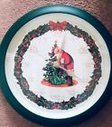 Vintage MUSICAL CHRISTMAS WALL CLOCK 12 Different Holiday Songs With Batteries