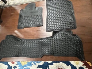 2008-11 Genuine Lexus LX 570 Black All Weather Floor Mats - Picture 1 of 7
