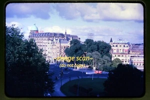 Pan Am Sign & VW Bus in Amsterdam, Netherlands in 1962, Kodachrome Slide i9b - Picture 1 of 2