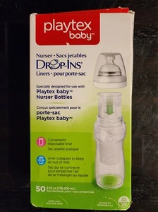 Playtex Baby Nurser Drop-Ins Bottle Liners 50ct 8-10 oz. - Picture 1 of 6