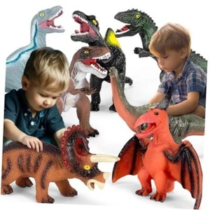 7 Piece Toys for Kids Big Dinosaur Toys for Boys Large Dinosaur Jumbo Dinosaur - Picture 1 of 7