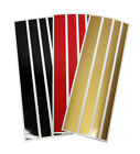 Aufkleber Streifen in den Deutschland Farben BRD schwarz rot gold 12er Set 20cm