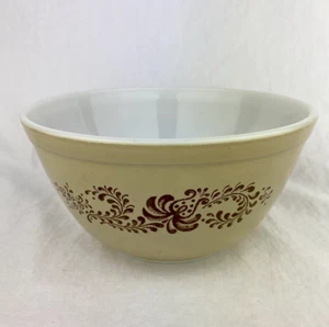 Vintage Pyrex Homestead Tan and Brown Mixing Bowl #402 1.5 - Picture 1 of 11