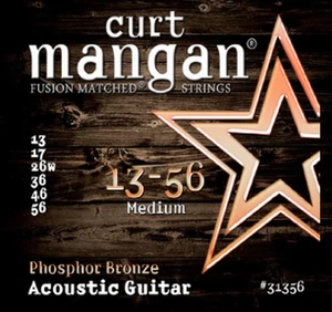 NEW Curt Mangan Phosphor Bronze Acoustic Strings - Medium - .013-.056 - Picture 1 of 1