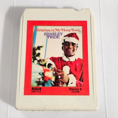 Charley Pride - Christmas In My Home Town 8-Track 1970 Stereo Country RCA Foto 1 de 4