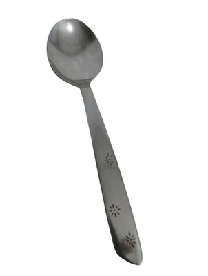 "Cuchara de cubiertos de acero inoxidable International Silver Night Sky MCM Atomic Starburst 7""" Foto 1 de 4