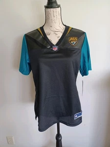 Jacksonville Jaguars Jersey Womens Medium Black Teal NFL Football Pro Line Shirt - Picture 1 of 8