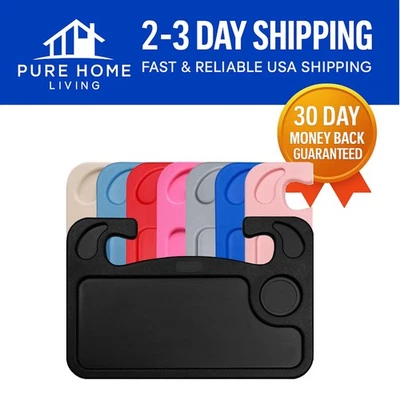 Portable Steering Wheel Desk Tray for Snacks & Laptops - Road Trip Essential - Image 1 of 4