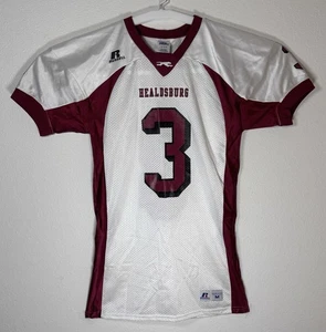 Healdsburg High Greyhounds Football Jersey Coey #3 Russell Athletic Medium White - Picture 1 of 17