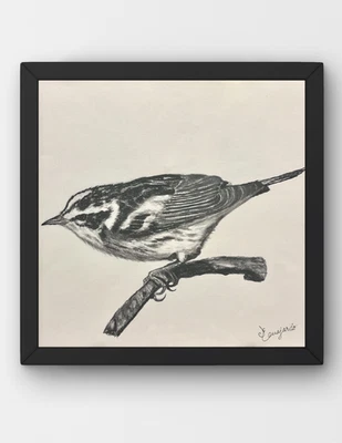 Arte firmado en lienzo GUAJARDO boceto original Bird Study-4 10X10 Foto 1 de 4