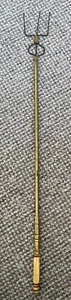 Antique Toasting Fork Metal 3 Prong Bone Handle And Brass Victorian Or Earlier - Picture 1 of 17