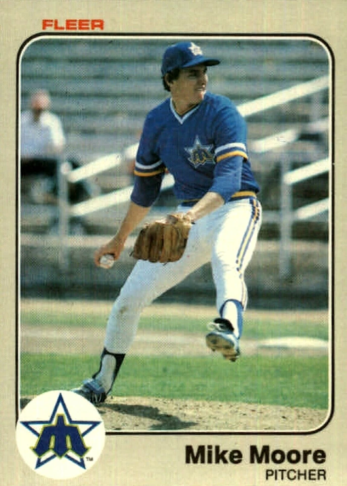 1983 Fleer #482 Mike Moore RC Seattle Mariners - Image 1 of 1