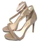 Nwt Jessica Simpson Gold Metallic Glitter Rayli Dress Sandals Size 10