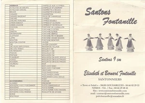 Santonniers Élisabeth et Bernard FONTANILLE Inventaire des SANTONS Goudargues 30 - Picture 1 of 2